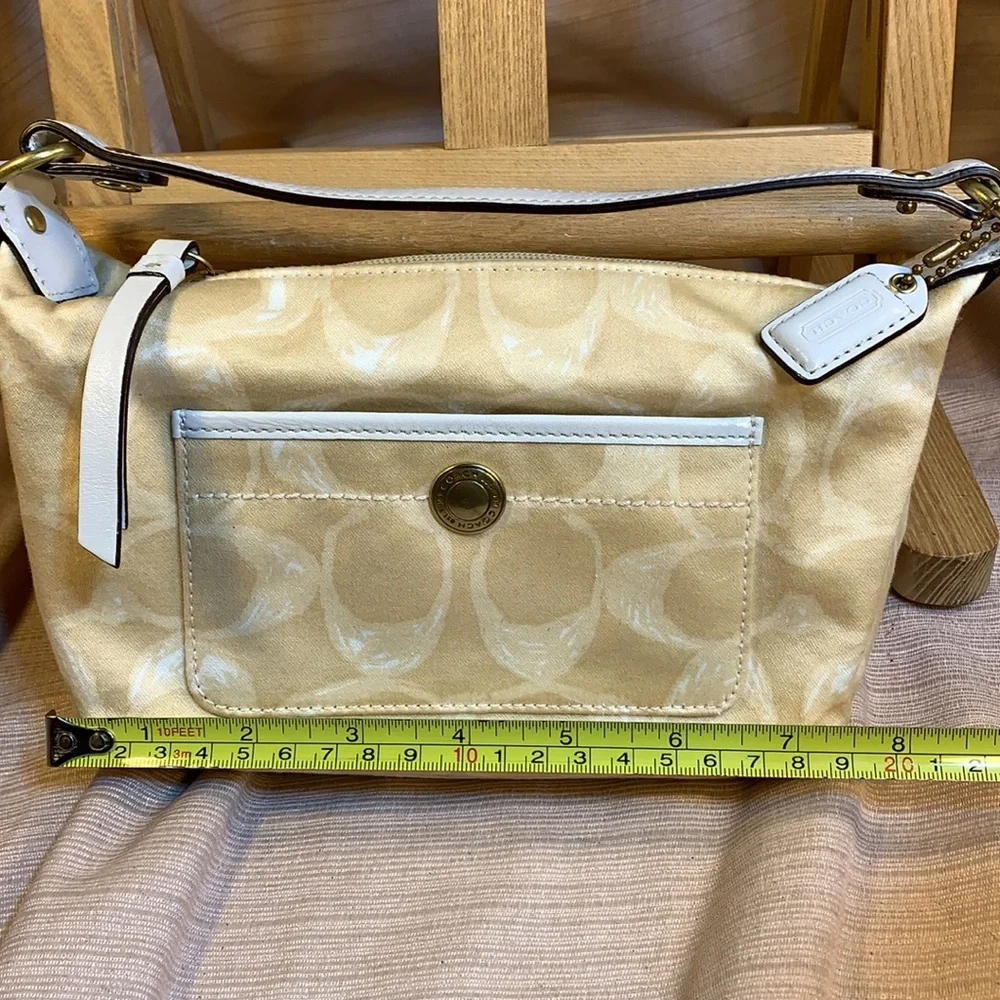NWOT Coach leather/canvas mini bag w/tag EC